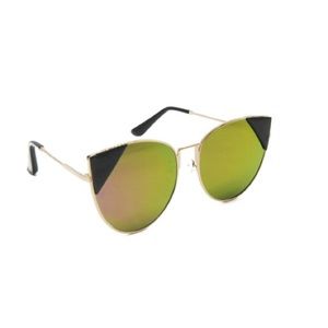 Purple & Gold Cat Frame Sunglasses